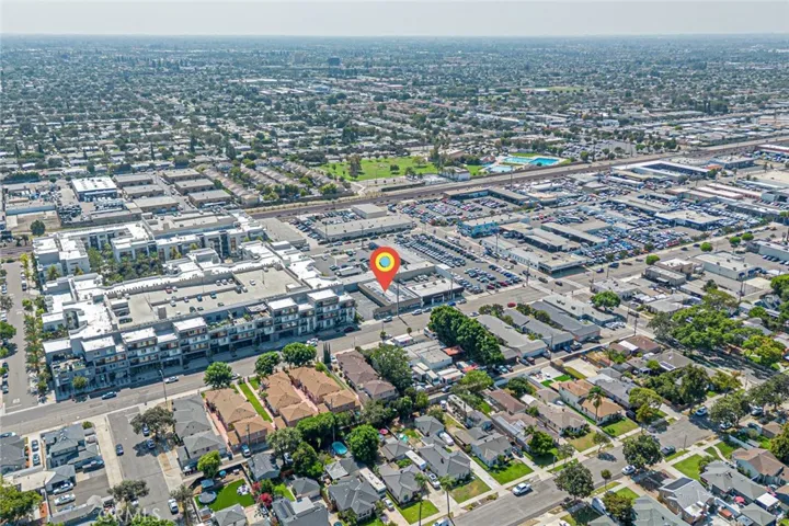 Aerial - surrounding neighborhood