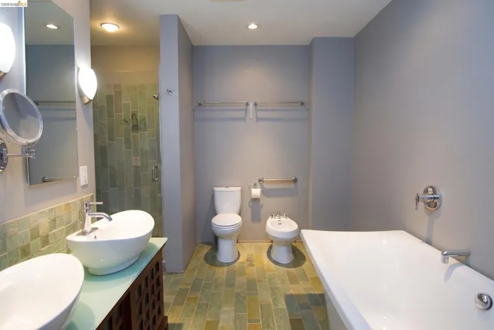 Bathroom - AI used to declutter the original photo.