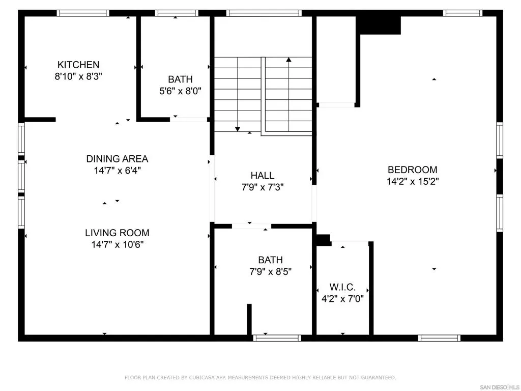 3rd floor unit-1 bed