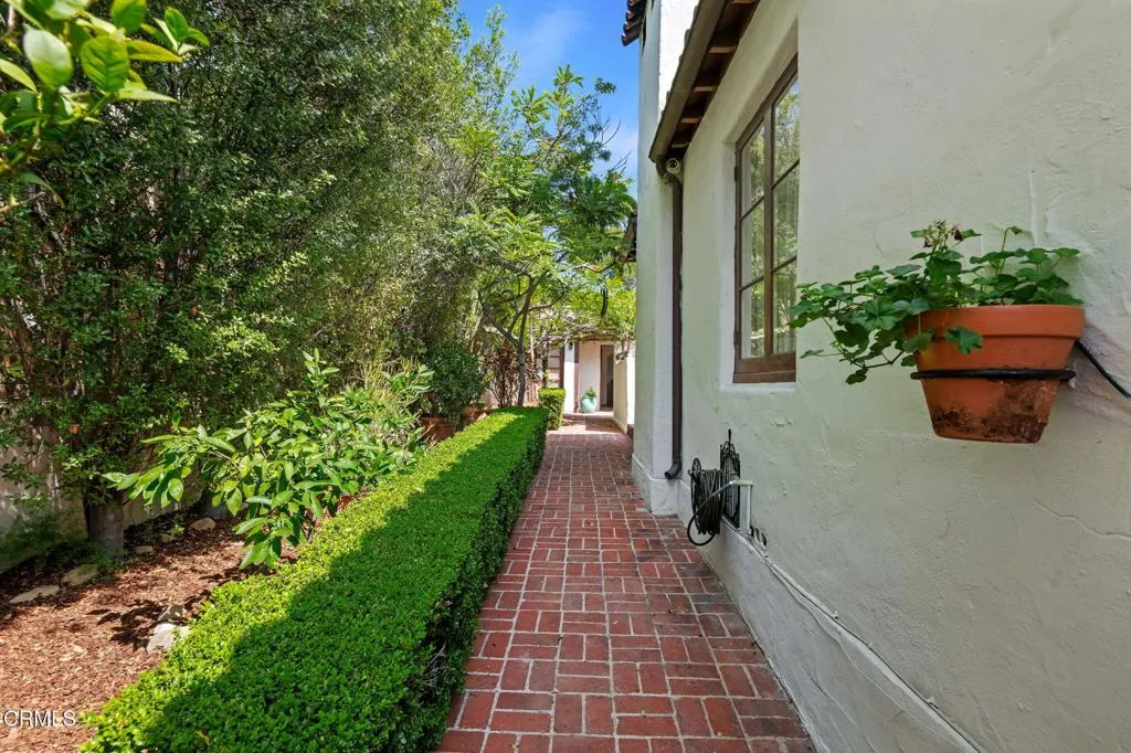 Brick walkway