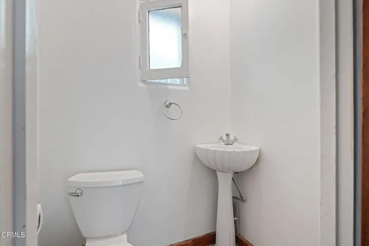 Powder room near front door