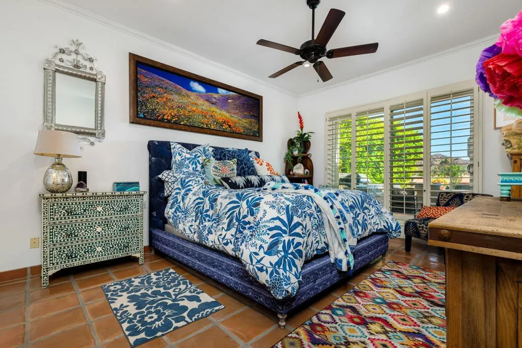 Spacious primary suite...