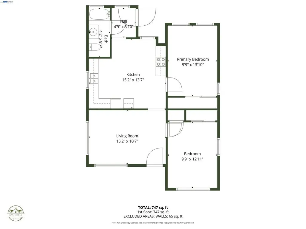 Unit B ( Front Building upstairs)