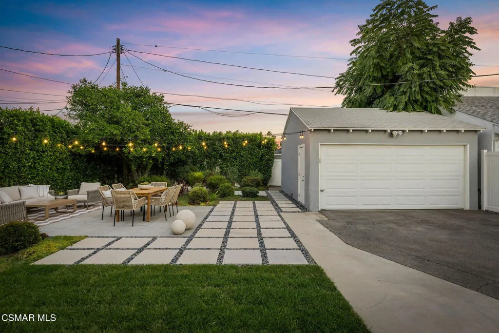 Backyard twilight