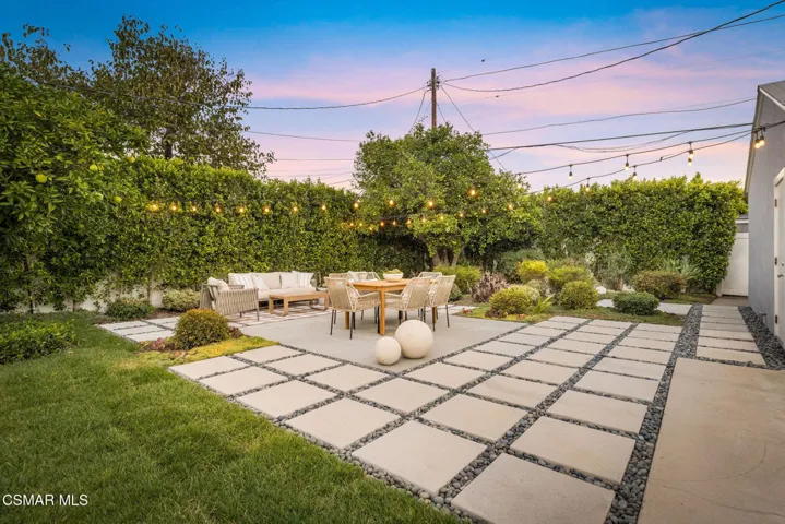 Backyard twilight