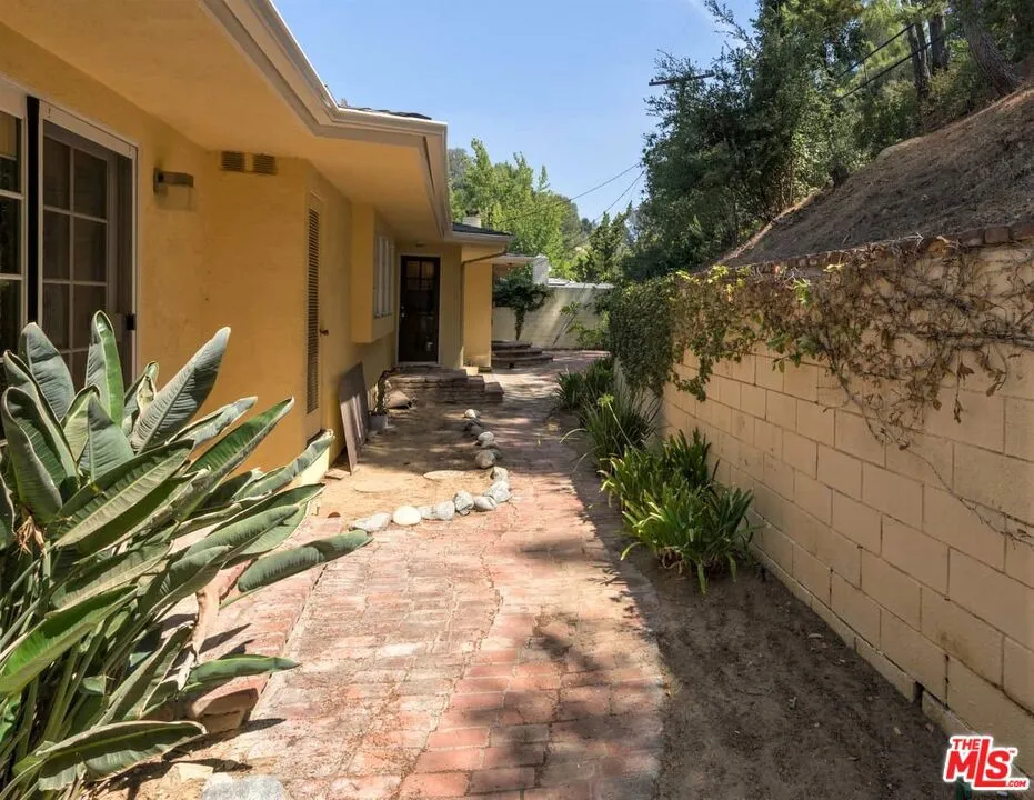 Back of property walkway.