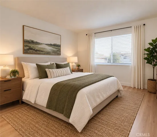 Downstairs Bedroom - Staged