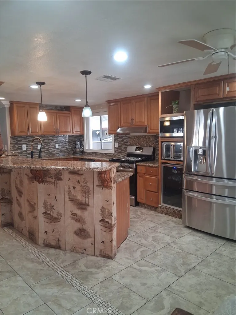 Light on kitchen