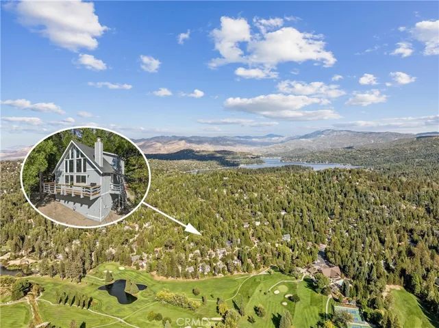 Drone view - located very close to Lake Arrowhead Country Club