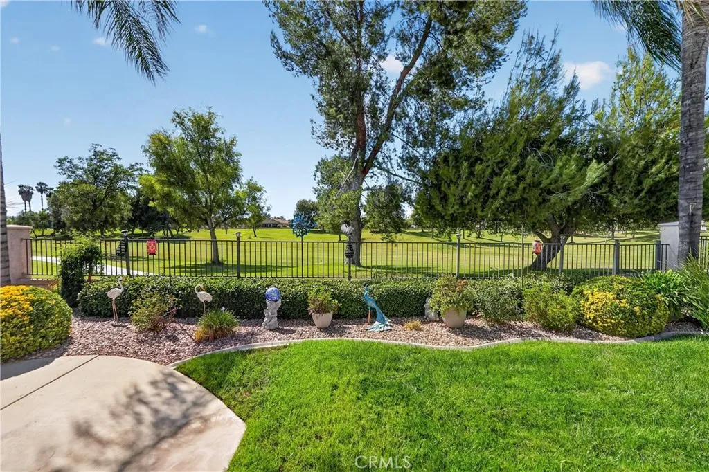 View of golf course from patio