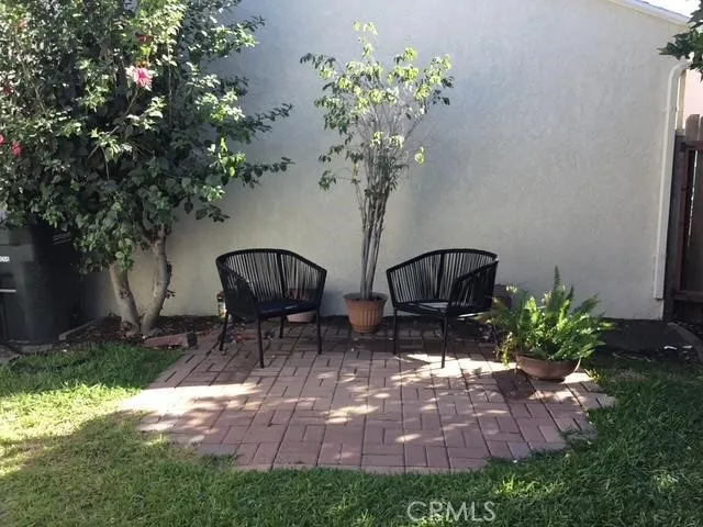 Serene patio area