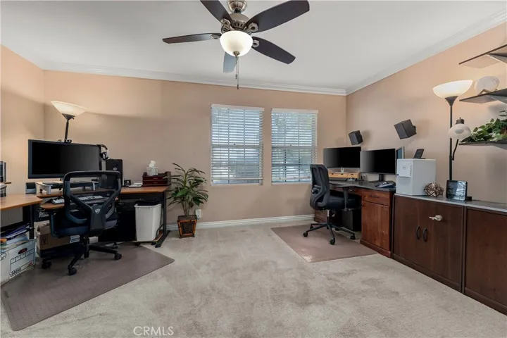  Downstairs large bedroom, being used as an office at its current status.