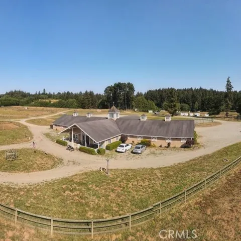 ariel view of stables