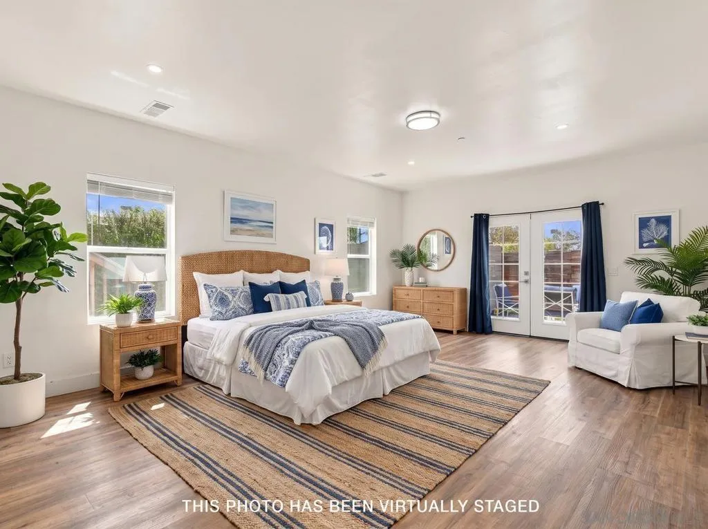 Virtually Staged Primary Bedroom