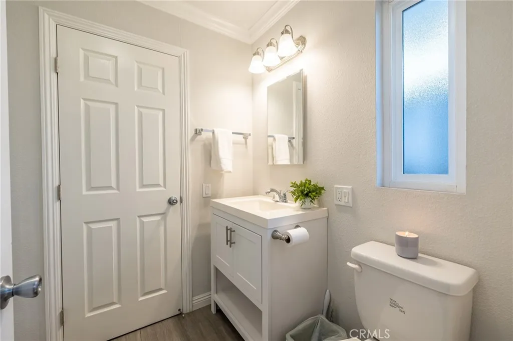 Bathroom off Laundry room and 2nd bedroom