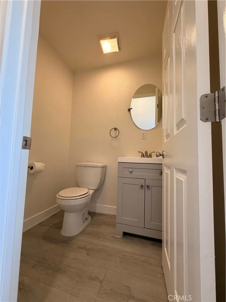 Powder room downstairs.
