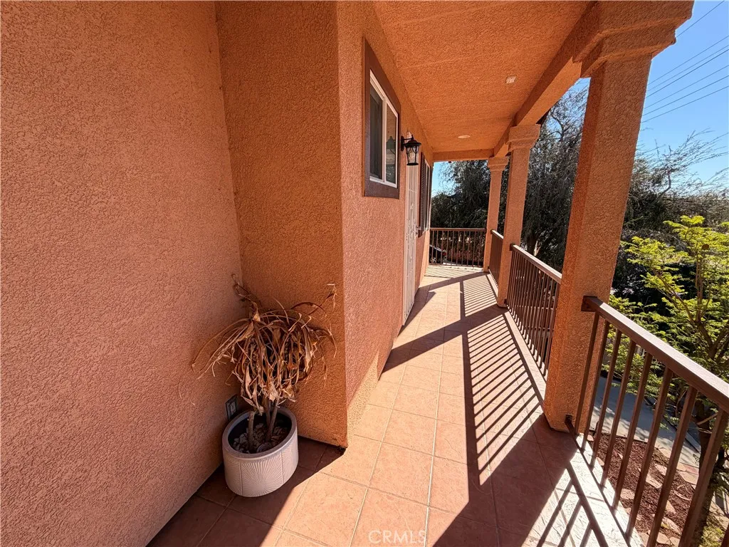 Balcony off of primary bedroom.