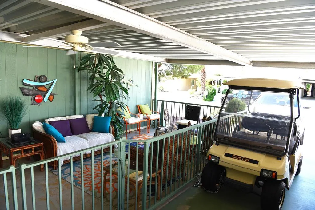 Front Patio + golf cart Front Patio + golf cart