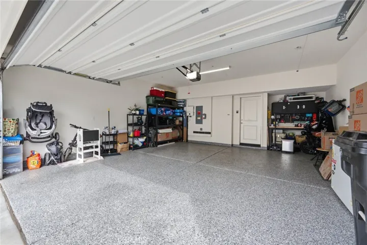2 Car garage with Epoxy floor