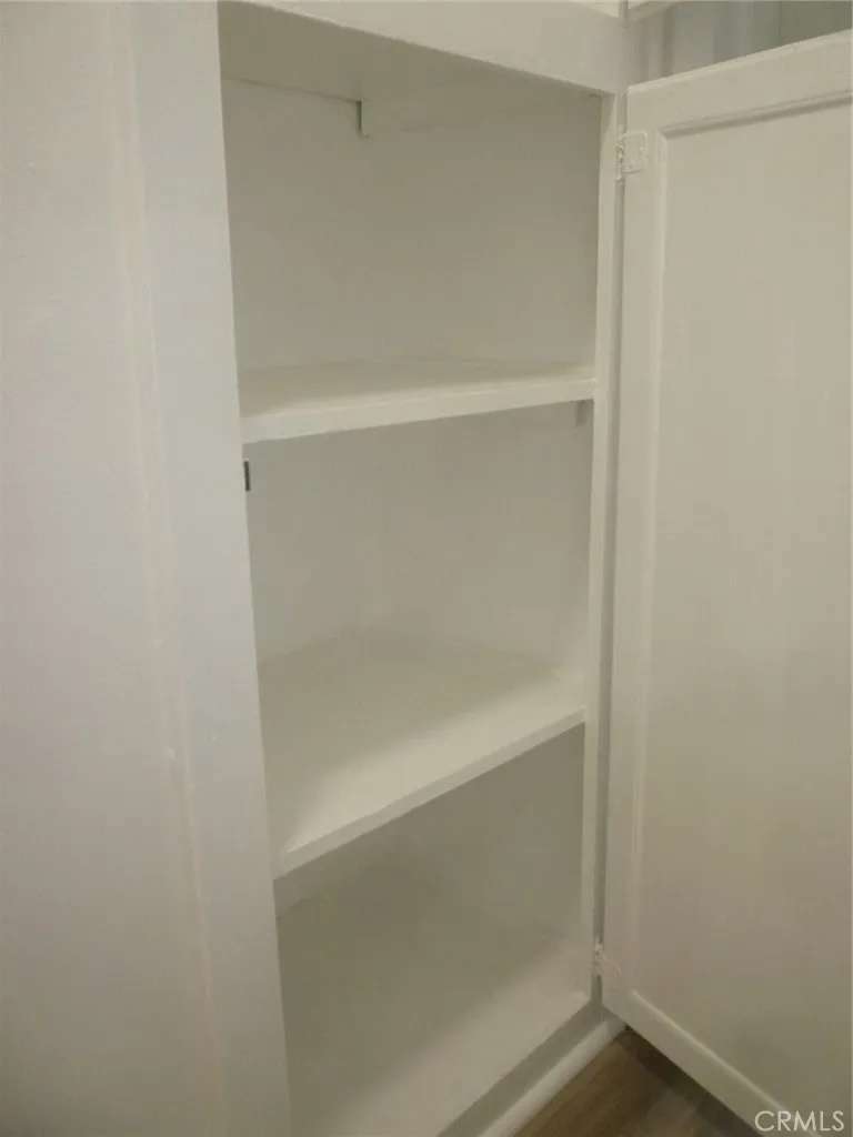 Linen closet in hallway. Linen closet in hallway.