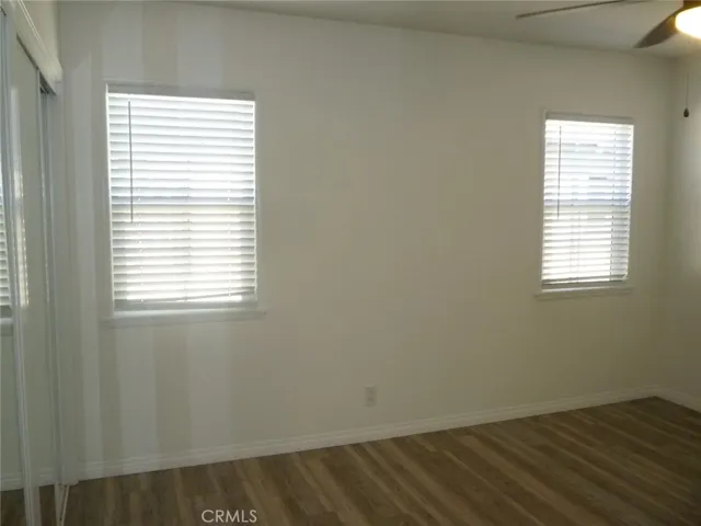 Another view of bedroom #1 with two dual paned vinyl windows.