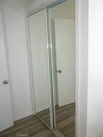 Bedroom #2 mirrored closet doors.