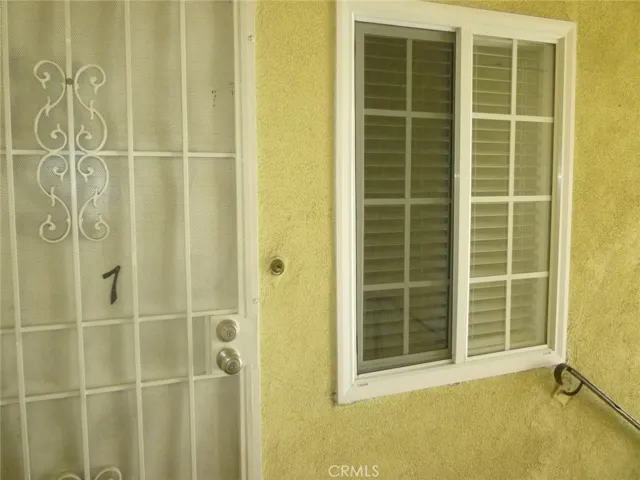 Front porch and door to unit #7.