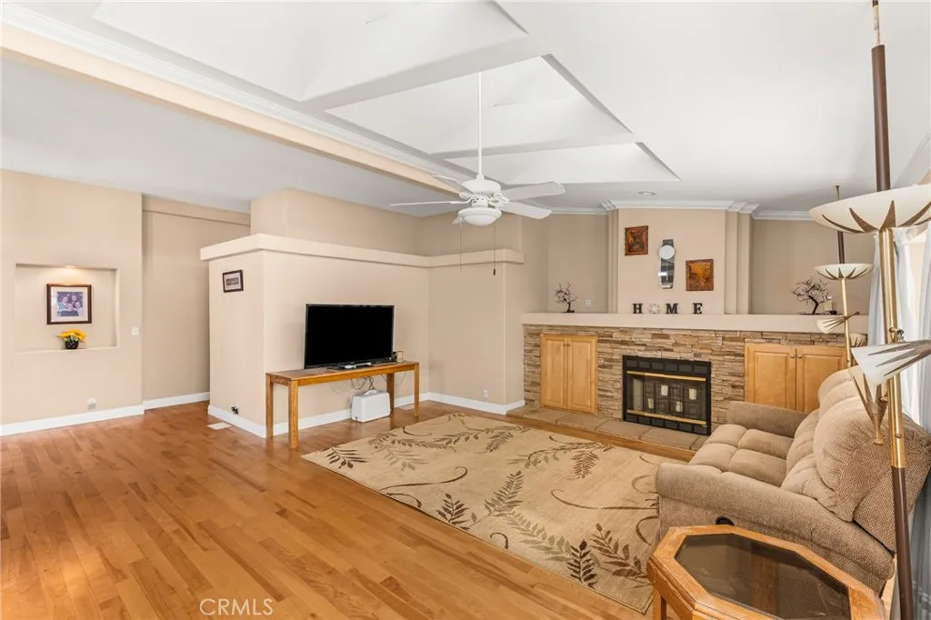Fireplace with Built-In Cabinetry on each side. Fireplace with Built-In Cabinetry on each side.