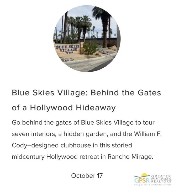 Blue Skies Mod Week Tour 10/17