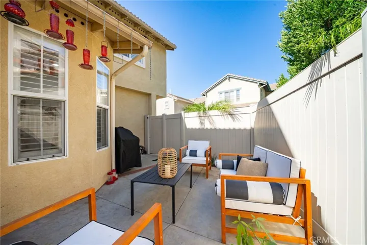 Oversized Rear Patio with Landscaped Side Yard.