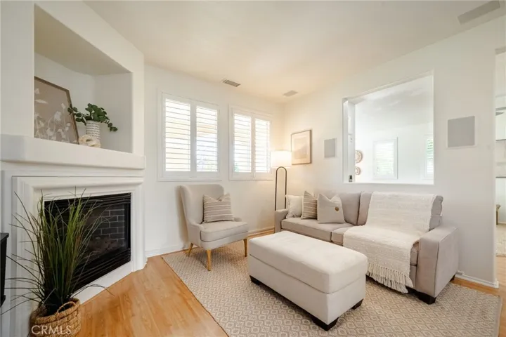 Intimate Fireplace.