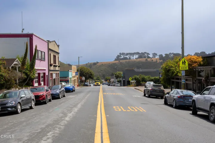 Main Street facing south
