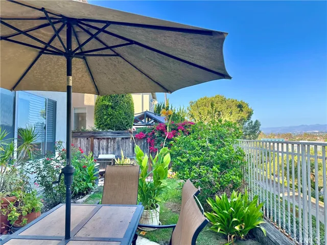 private backyard with panoramic view
