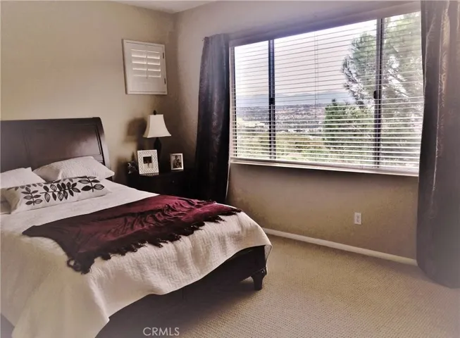 Master bedroom with a view