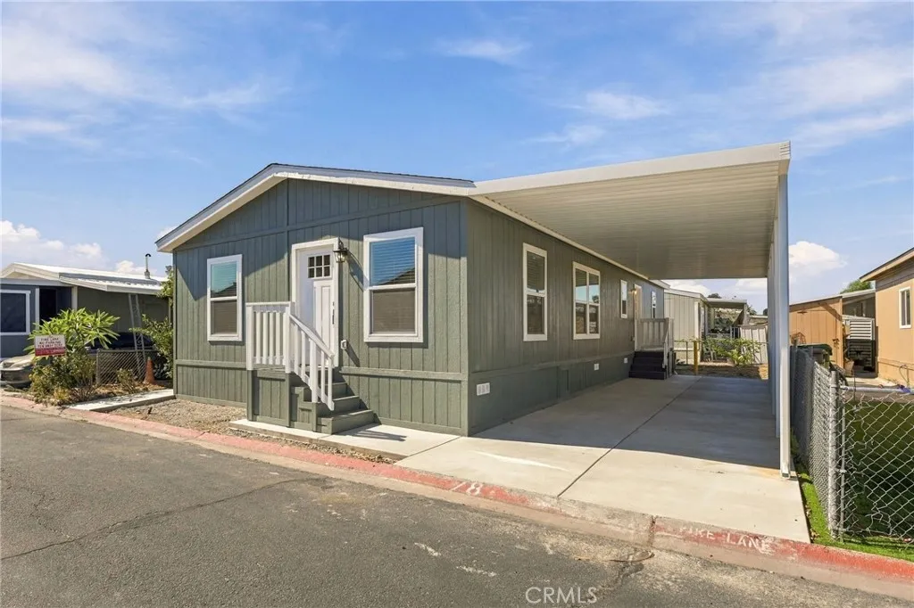 Side View of Home-Carport Side