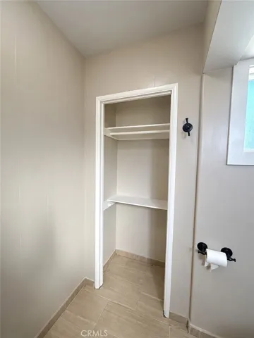 Closet in the bathroom