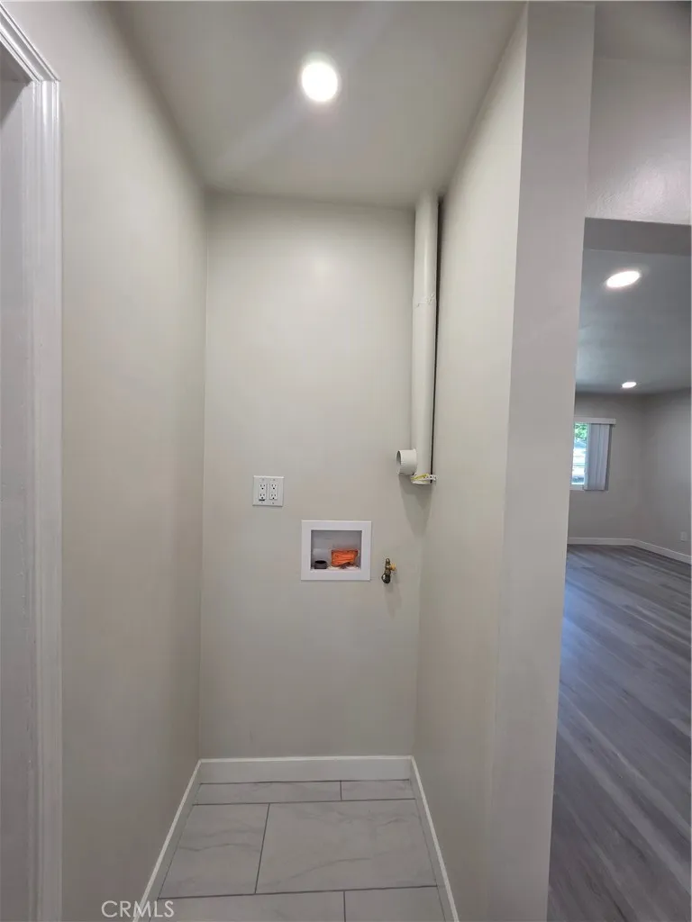 Space for your own indoor laundry.