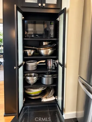Microwave is also included.