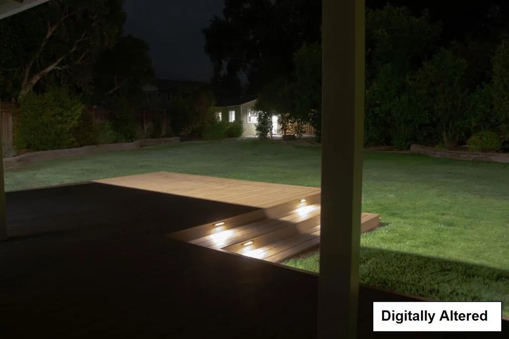 Backyard Nighttime-Digitally Altered