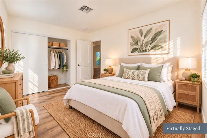 Warm Bedroom 1 - Virtually Staged