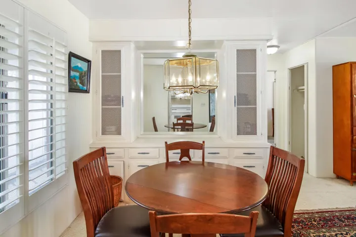 Dining with built-in