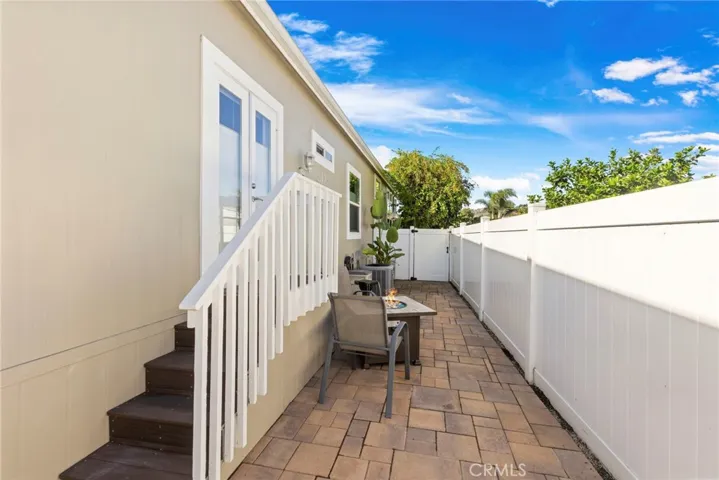 Step through French Doors onto back patio