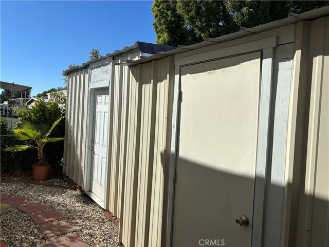 View of both sheds for your storage