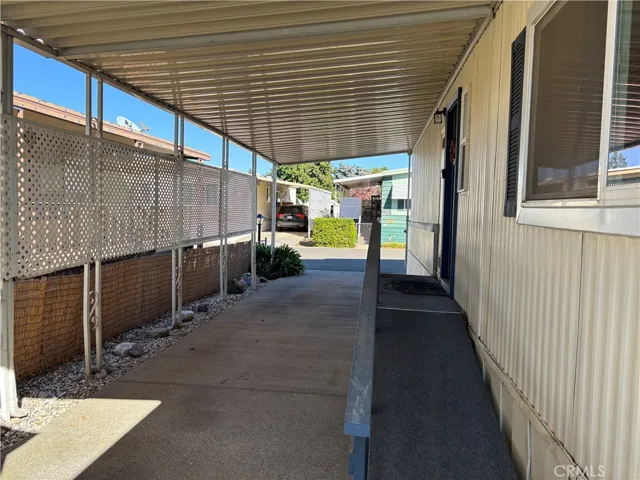 Carport and ramp entry to home