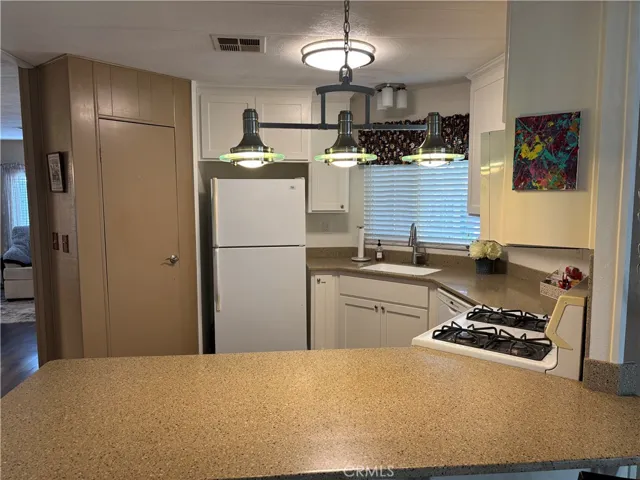 Kitchen with updated lighting