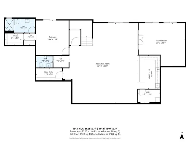 Floor plan showing the home layout, page 1 of 3, Los Gatos