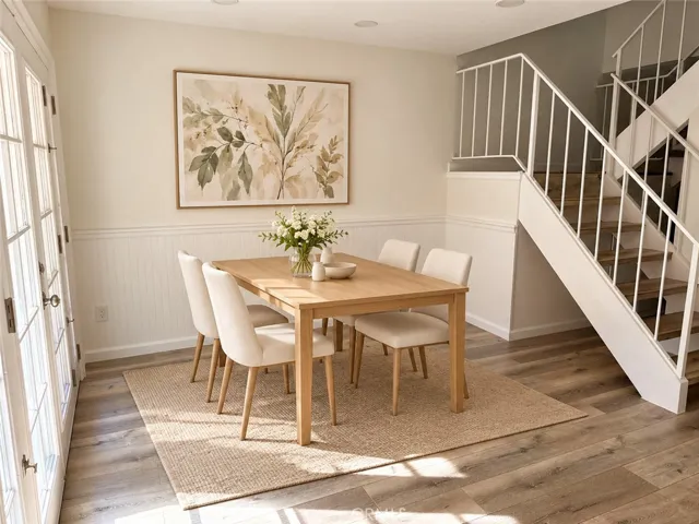 virtually stagged - dinning area