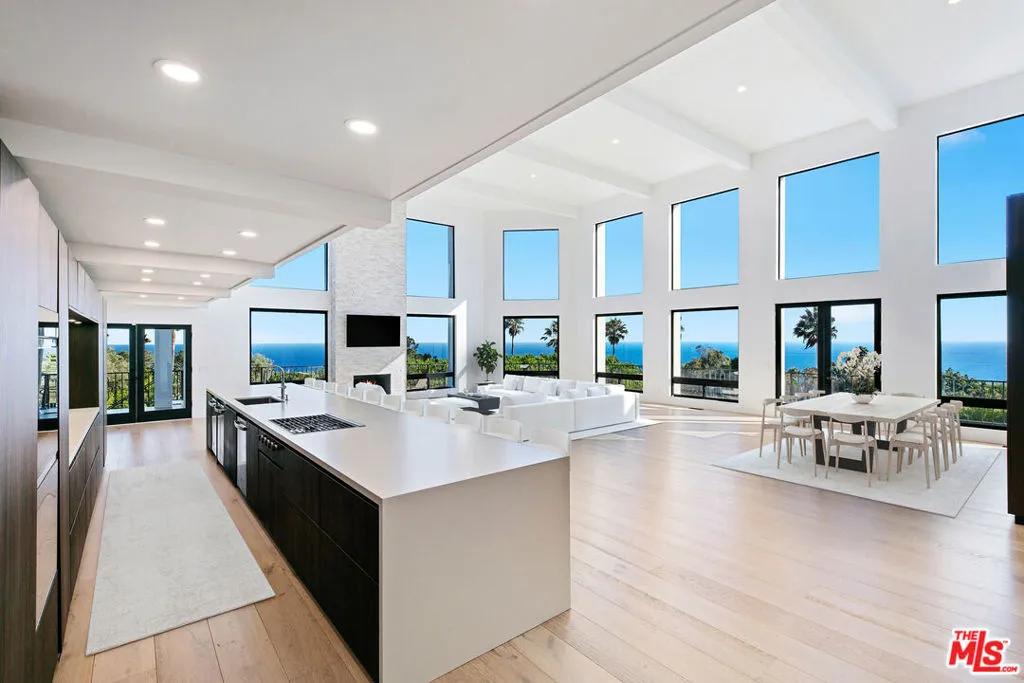 open kitchen virtually staged