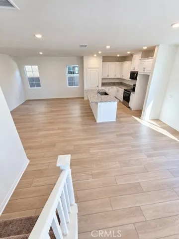 KITCHEN VIEW FROM STAIRS