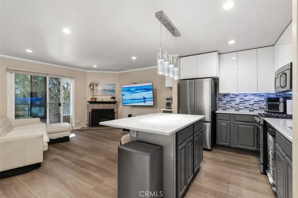 Open kitchen to living room view Open kitchen to living room view